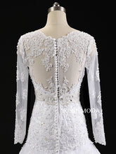 Load image into Gallery viewer, rosemoda-long-sleeve-trumpet-wedding-dress-f.jpg
