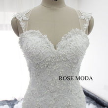 Load image into Gallery viewer, rosemoda-luxury-beaded-lace-mermaid-wedding-dress-d_0fb7b932-97d1-4019-adb0-18ab235be147.jpg
