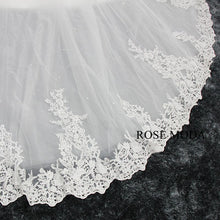 Load image into Gallery viewer,     rosemoda-luxury-lace-ball-gown-wedding-dress-with-crystal-belt-i.jpg
