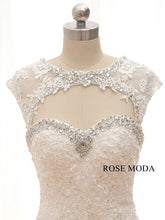 Load image into Gallery viewer, Rosemoda Lace Mermaid Wedding Dress with Removable Bolero
