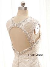 Load image into Gallery viewer, Rosemoda Lace Mermaid Wedding Dress with Removable Bolero
