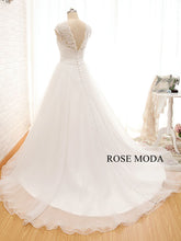 Load image into Gallery viewer, rosemoda-organza-a-line-wedding-dress-d.jpg
