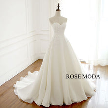 Load image into Gallery viewer, rosemoda-pearl-3-d-floral-a-line-organza-wedding-dress-b.jpg
