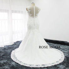 Load image into Gallery viewer, rosemoda-pearl-lace-mermaid-wedding-dress-d_409e73cb-ffec-4655-bc8a-515c074d7cba.jpg
