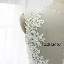 Load image into Gallery viewer, rosemoda-pearl-lace-mermaid-wedding-dress-g_ff68558f-f936-4c87-a1c7-cdd71002c82b.jpg
