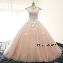 Load image into Gallery viewer, rosemoda-pink-ball-gown-wedding-dress-b.jpg
