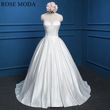 Load image into Gallery viewer, rosemoda-princess-satin-wedding-dress-a.jpg
