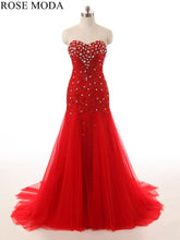 Load image into Gallery viewer, rosemoda-red-beaded-crystal-prom-dress-a.jpg
