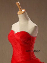 Load image into Gallery viewer, rosemoda-red-ruffled-organza-ball-gown-wedding-dress-e.jpg
