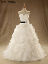 Load image into Gallery viewer, rosemoda-ruched-bodice-ruffled-skirt-ball-gown-wedding-dress-a.jpg
