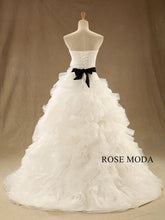 Load image into Gallery viewer, rosemoda-ruched-bodice-ruffled-skirt-ball-gown-wedding-dress-c.jpg
