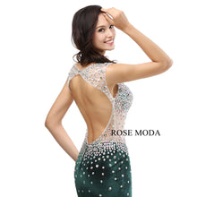 Load image into Gallery viewer, rosemoda-sheath-crystal-velvet-prom-dress-d.jpg
