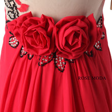 Load image into Gallery viewer, rosemoda-sheath-red-chiffon-long-women-prom-dress-g.jpg
