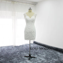 Load image into Gallery viewer, rosemoda-short-lace-wedding-dress-with-removable-skirt-c.jpg
