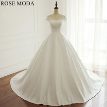 Load image into Gallery viewer, rosemoda-simple-satin-ball-gown-wedding-dress-a.jpg
