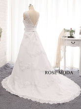 Load image into Gallery viewer, rosemoda-structured-lace-wedding-dress-d.jpg
