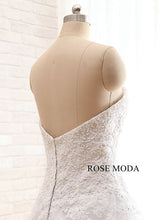 Load image into Gallery viewer, Rosemoda Beaded Sweetheart Dropped A Line Wedding Dress with Floral Beading Lace
