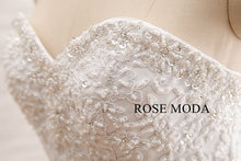 Load image into Gallery viewer, Rosemoda Beaded Sweetheart Dropped A Line Wedding Dress with Floral Beading Lace
