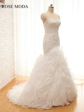 Load image into Gallery viewer, rosemoda-sweetheart-organza-mermaid-weddingdress-b.jpg
