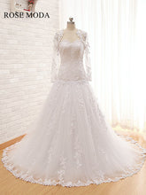 Load image into Gallery viewer, Rosemoda Lace Trumpet Wedding Dress with Removable Lace Jacket
