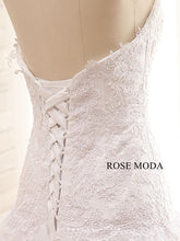 Load image into Gallery viewer, Rosemoda Lace Trumpet Wedding Dress with Removable Lace Jacket
