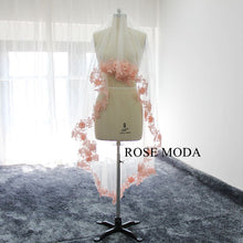 Load image into Gallery viewer, rosemoda-white-pink-organza-ball-gown-wedding-dress-o.jpg
