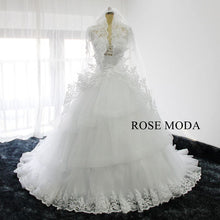 Load image into Gallery viewer, rosemodalongsleevesballgownweddingdress-d.jpg
