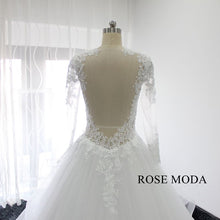 Load image into Gallery viewer, rosemodalongsleevesballgownweddingdress-e.jpg
