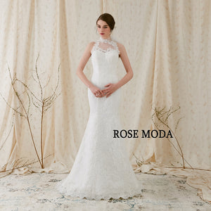 rosemoda lace bridal gown front