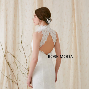 rosemoda lace bridal gown details