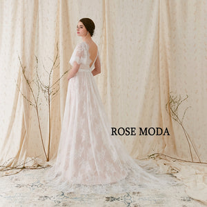 rosemoda weddingdress back side